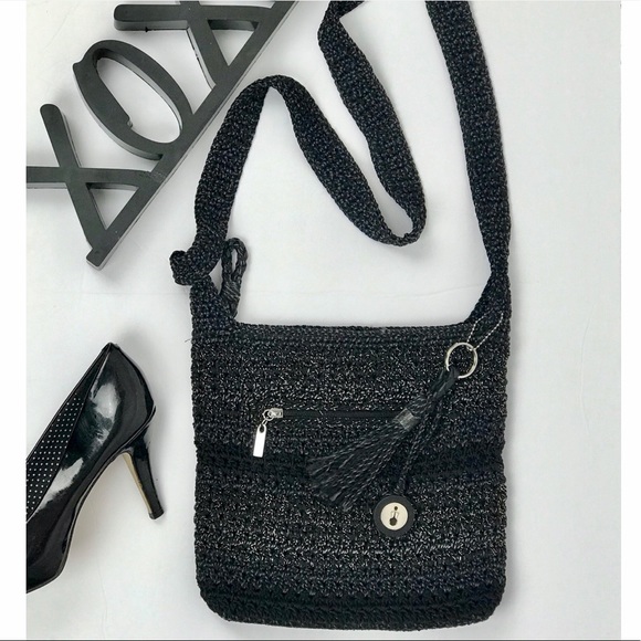 The Sak Handbags - The Sak Bag Black w/ Metallic Silver Hobo Bag